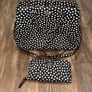 Kate Spade ♠️‎ laurel way musical dot purse and wallet!